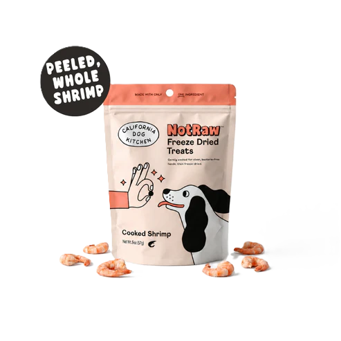 California Dog Kitchen Not Raw Whole Shrimp, Freeze Dried Treats, 1-oz Bag