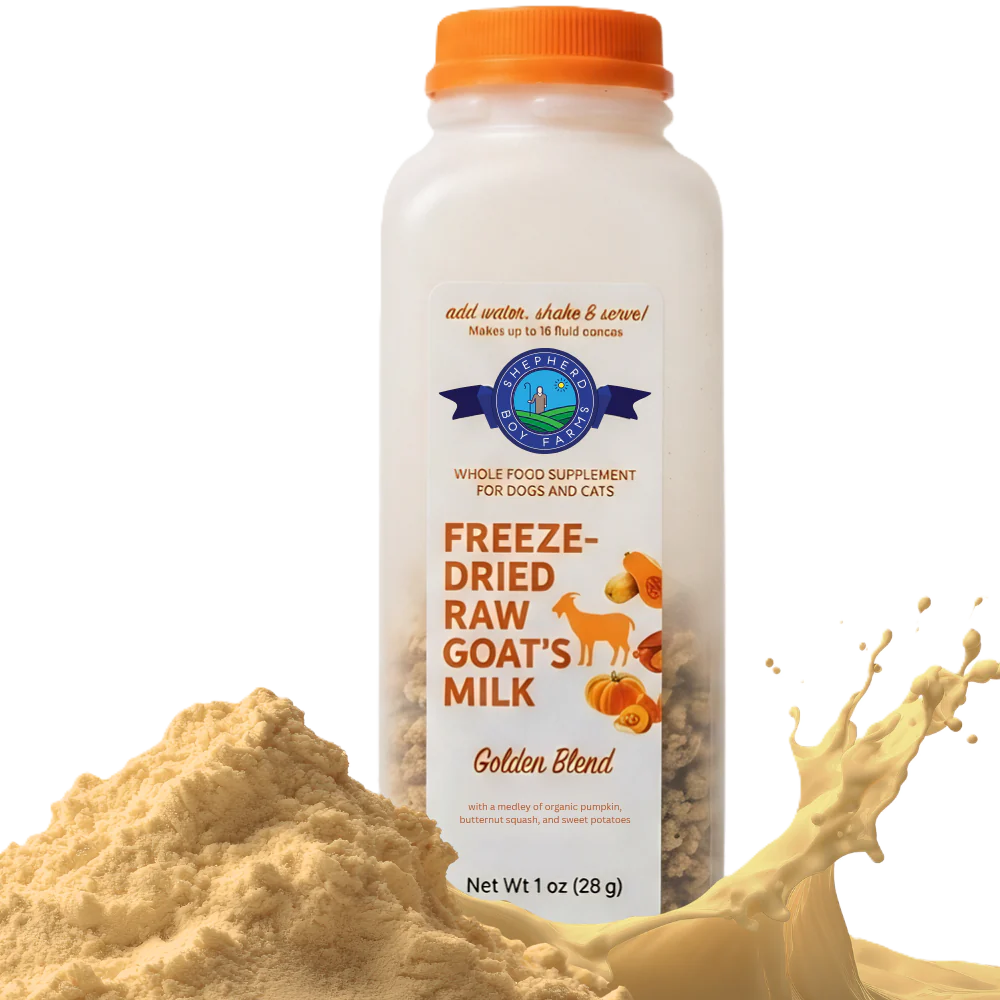 Shepherd Boy Farms Golden Blend, Freeze Dried Raw Goat's Milk