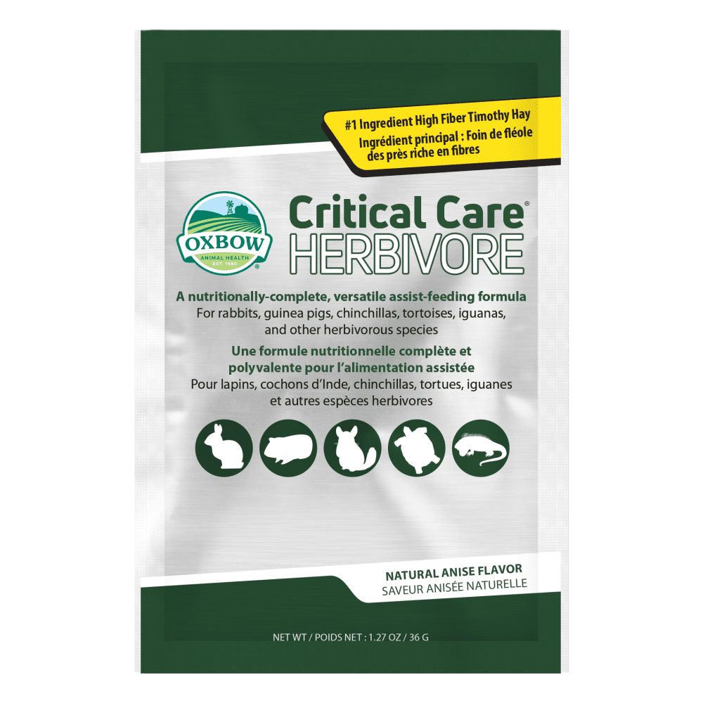 Oxbow Natural Science Critical Care Herbivore Anise, Small Animal Supplement, 1.27-oz Pouch