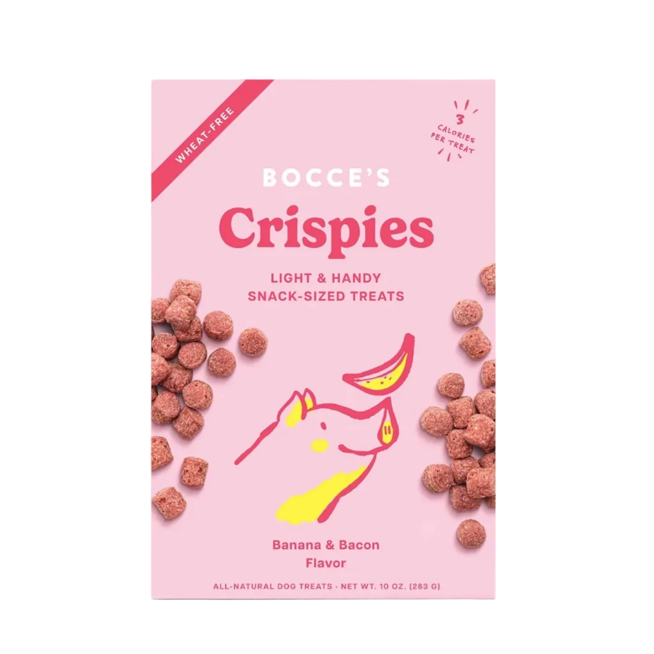 Bocce's Bakery Banana + Bacon Crispies, Dog Treats, 10-oz Bag