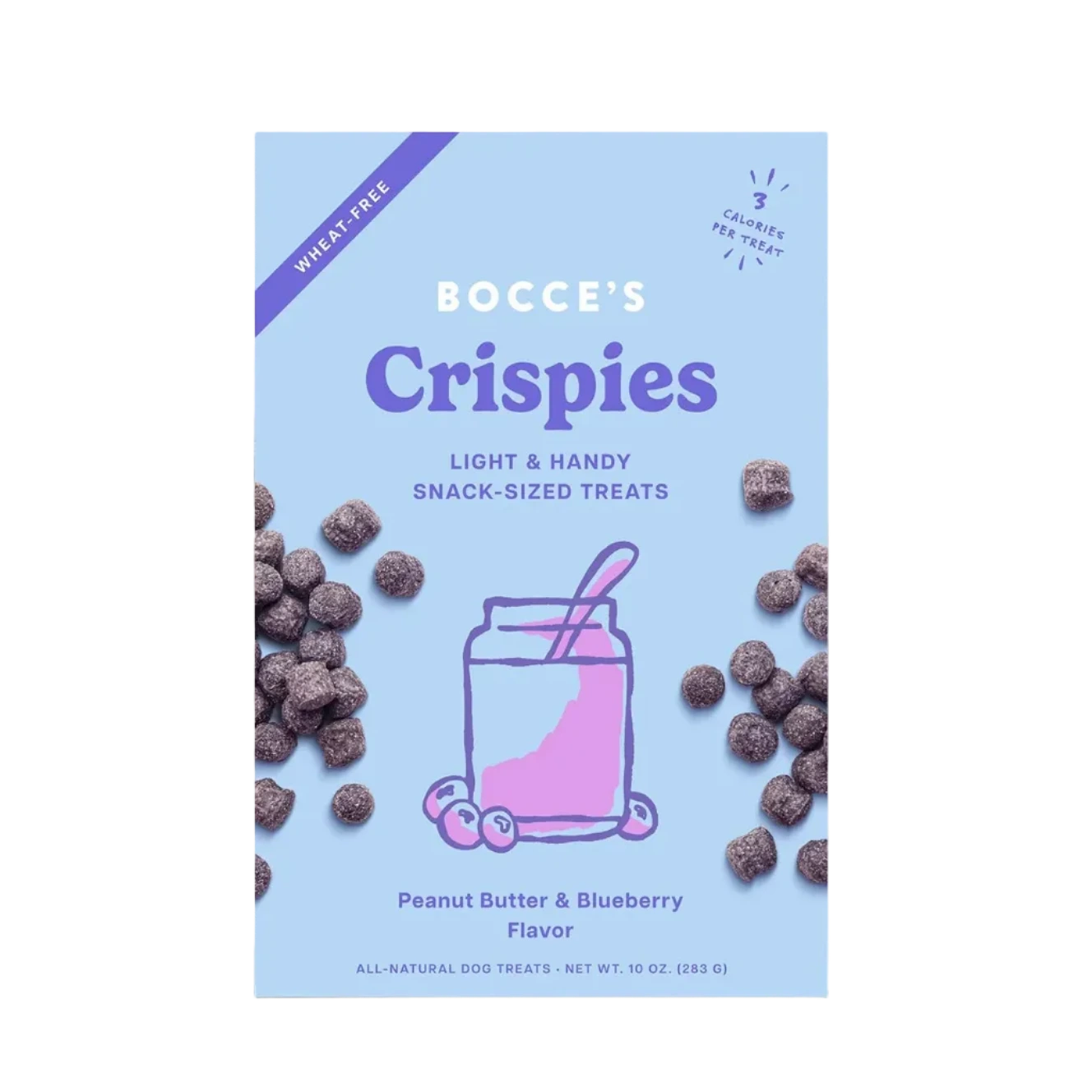Bocce's Bakery PB + Blueberry Crispies, Dog Treats, 10-oz Bag