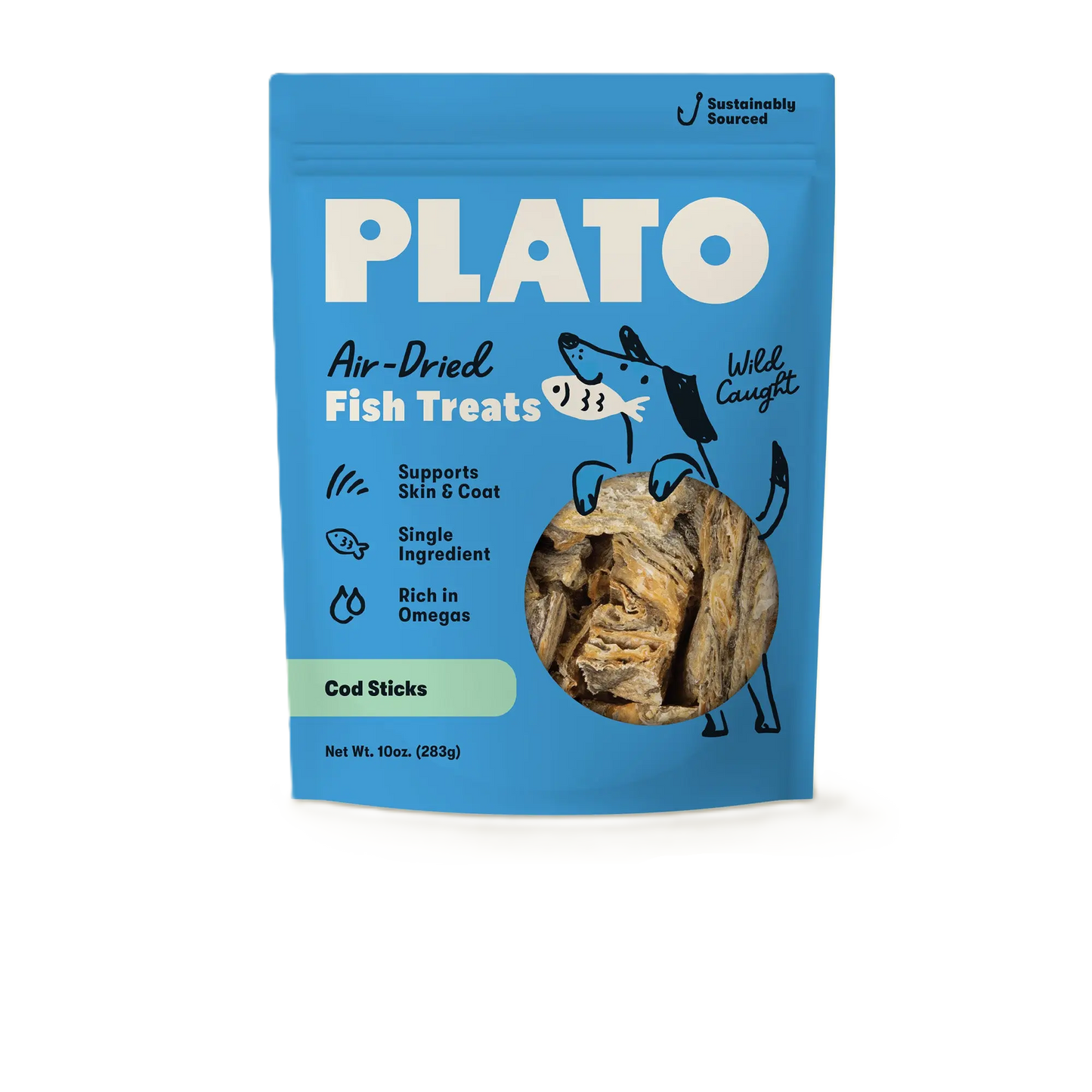 Plato Hundur's Crunch Jerky Fingers Fish Dog Treats