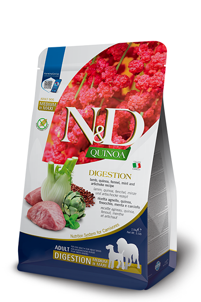 Farmina N&D Quinoa Digestion Lamb 5.5-lb, Dry Dog Food