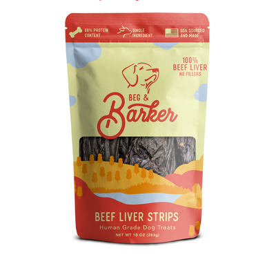 Beg & Barker Beef Liver Strips, Dog Treat