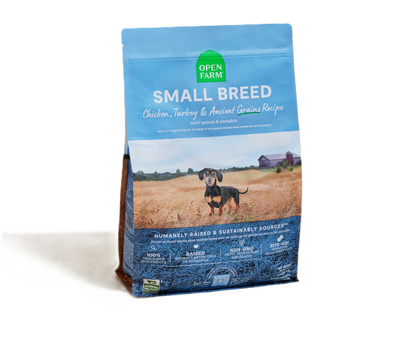 Open Farm Small Breed Chicken & Turkey Ancient Grains Dog Kibble, Dry Dog Food