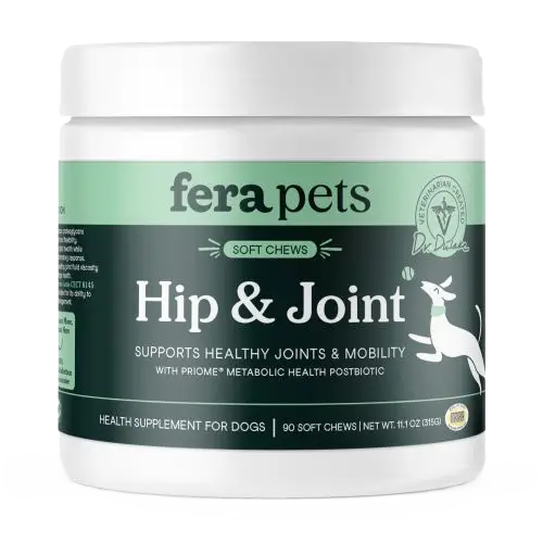 Fera Pets Hip + Joint Support Chews For Dogs, Pet Supplement