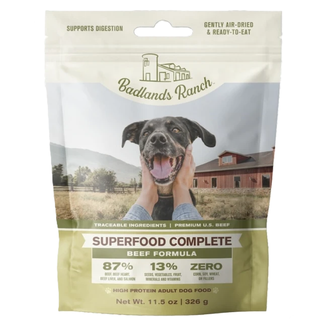 Badlands Ranch Superfood Complete Beef Formula, Gently Air-Dried Dog Food