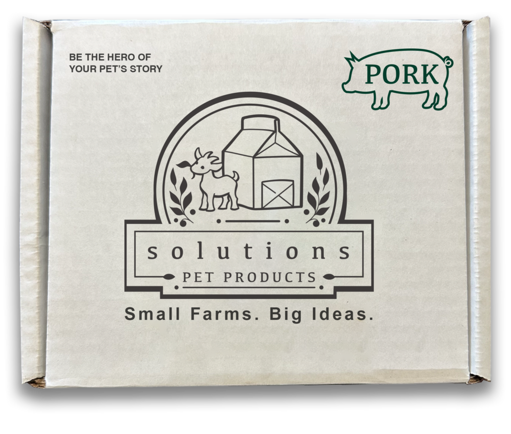 Solutions Pet Products Pork Recipe Chubs, Frozen Dog Food, 12-lb Box
