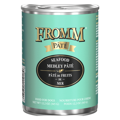 Fromm Seafood Medley Pâté, Wet Dog Food, 12.2-oz Case of 12