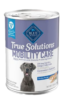 Blue Buffalo True Solutions Mobility Care Chicken Recipe, Adult Wet Dog Food, 12.5-oz cans, Case of 12
