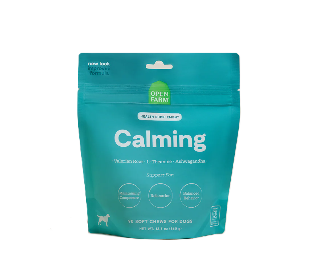Open Farm Calming Supplement Chews For Dogs, 90-Count, 12.5-oz Pouch