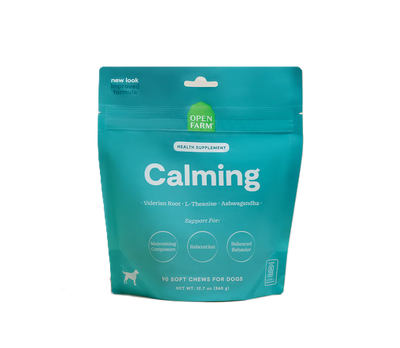 Open Farm Calming Supplement Chews For Dogs, 90-Count, 12.5-oz Pouch