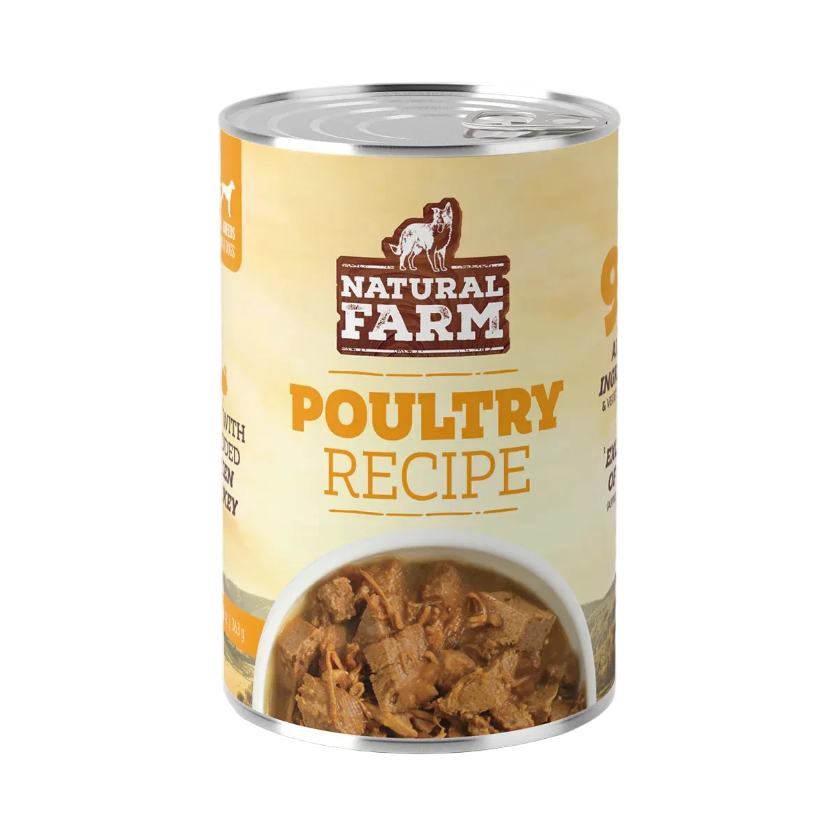 Natural Farm Poultry Recipe, Wet Dog Food, 12.8-oz, Case of 12