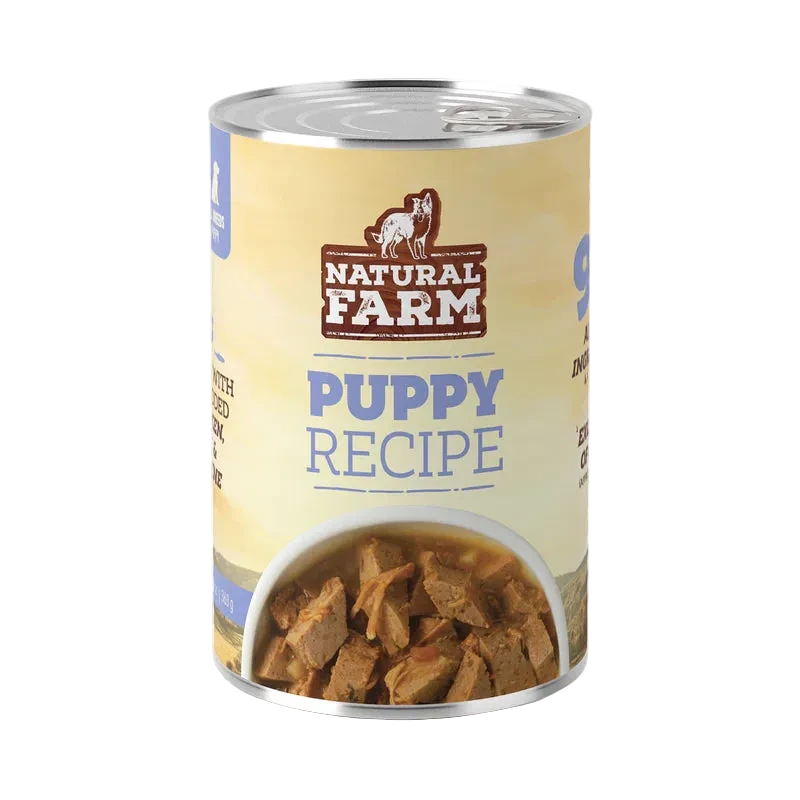 Natural Farm Puppy Recipe, Wet Dog Food, 12.8-oz, Case of 12