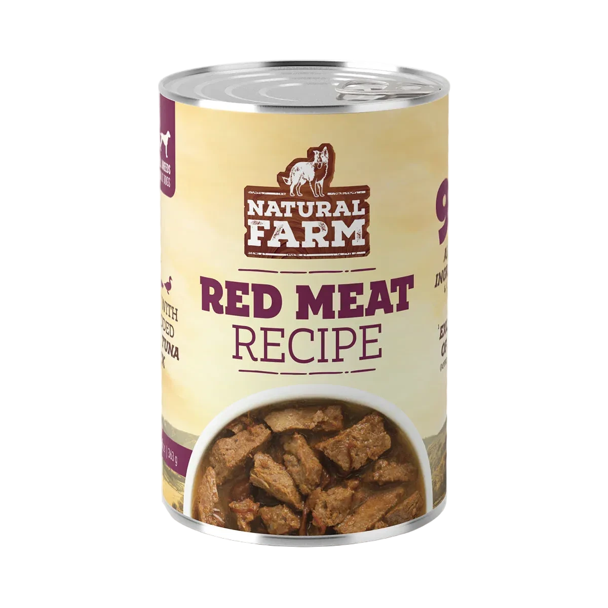 Natural Farm Red Meat Recipe, Wet Dog Food, 12.8-oz, Case of 12