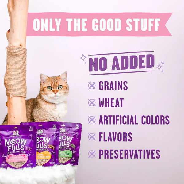 Stella & Chewy's Meowfuls Chicken & Chicken Liver Cat Treats, 1.5-oz Bag