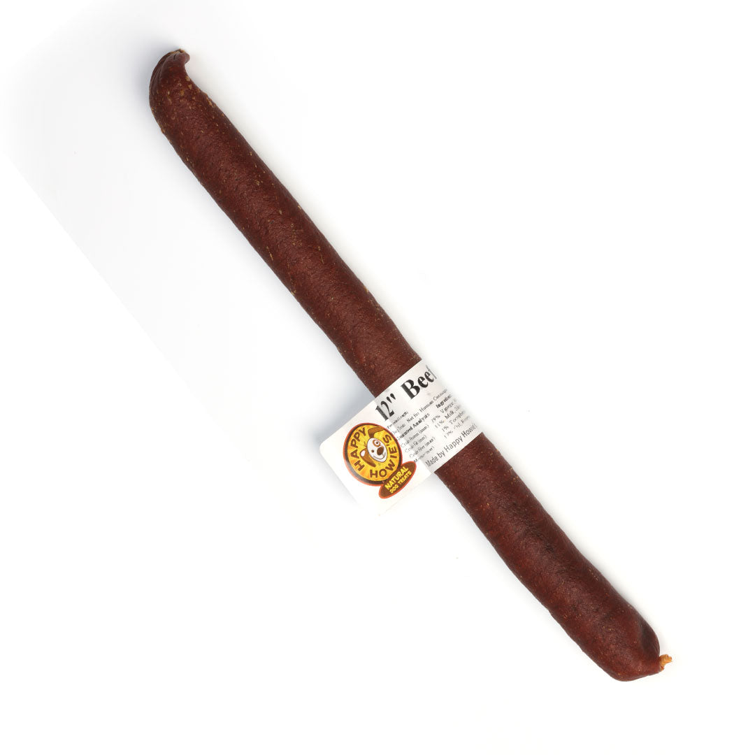 Happy Howies 12-Inch Beef Sausage, Dog Chew