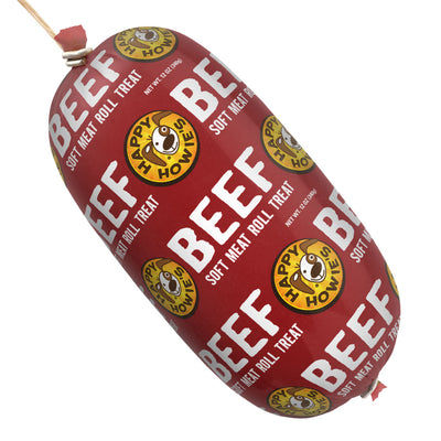 Happy Howies Beef Meat Roll 12-oz, Dog Treat