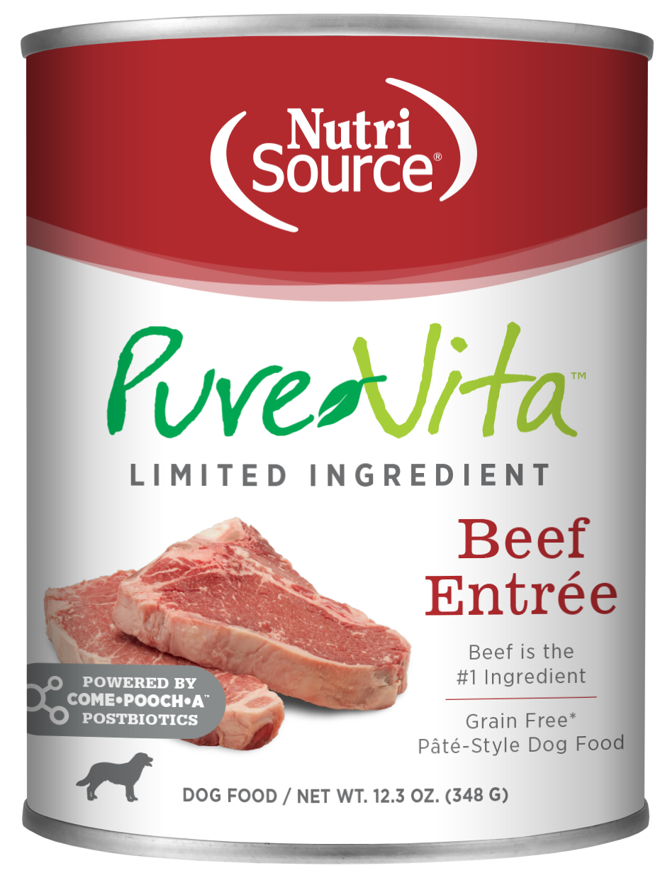 PureVita™ Beef Entrée Wet Dog Food, 12.3-oz Case of 12