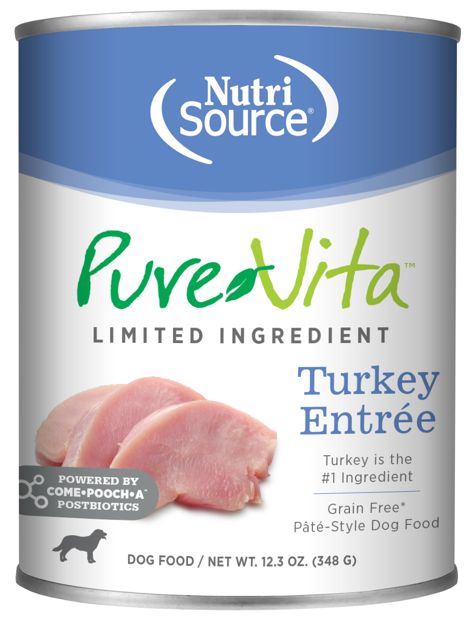 PureVita™ Turkey Entrée Wet Dog Food, 12.3-oz Case of 12