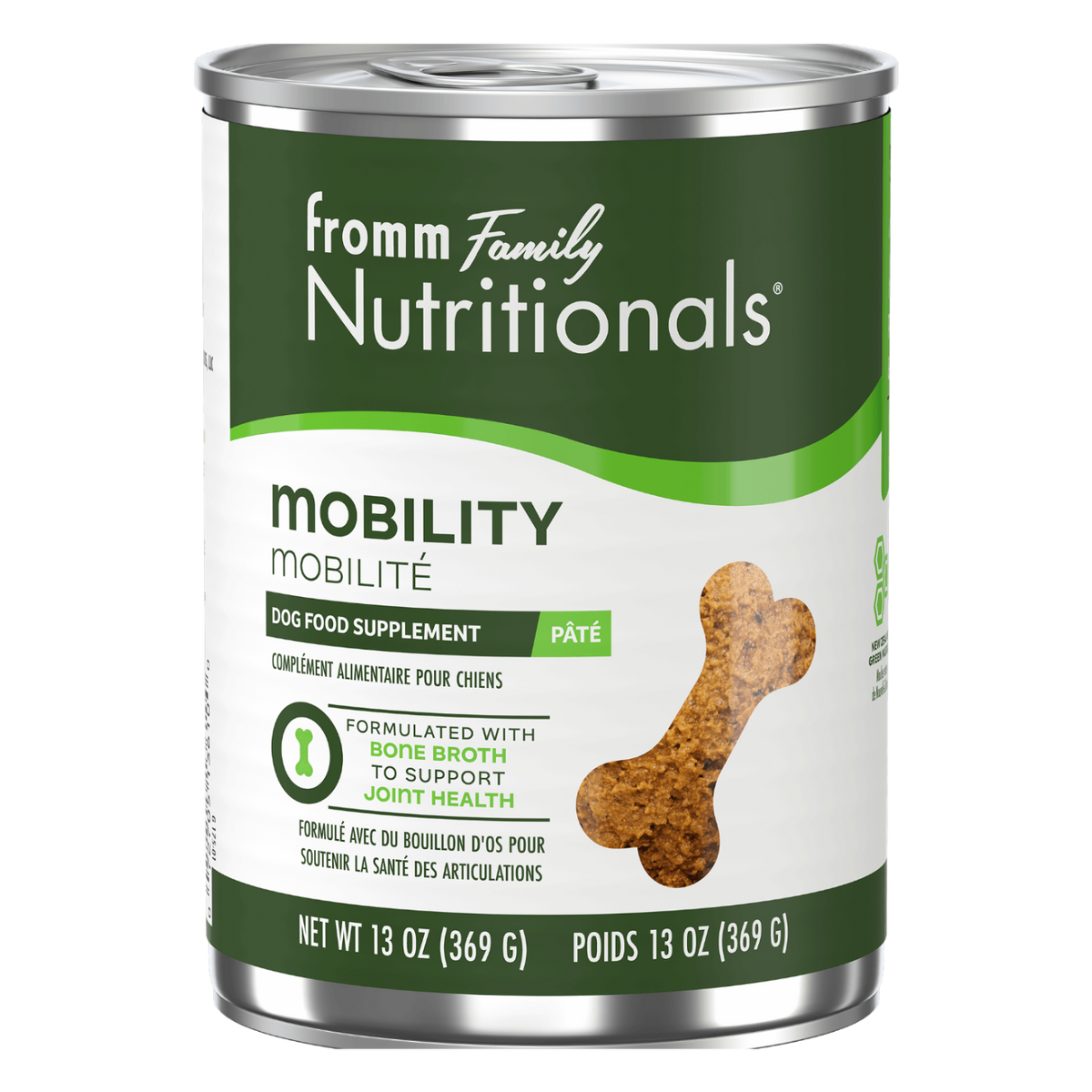 Fromm Nutritionals Mobility Supplement Pate, Wet Dog Food, 13-oz Case of 12