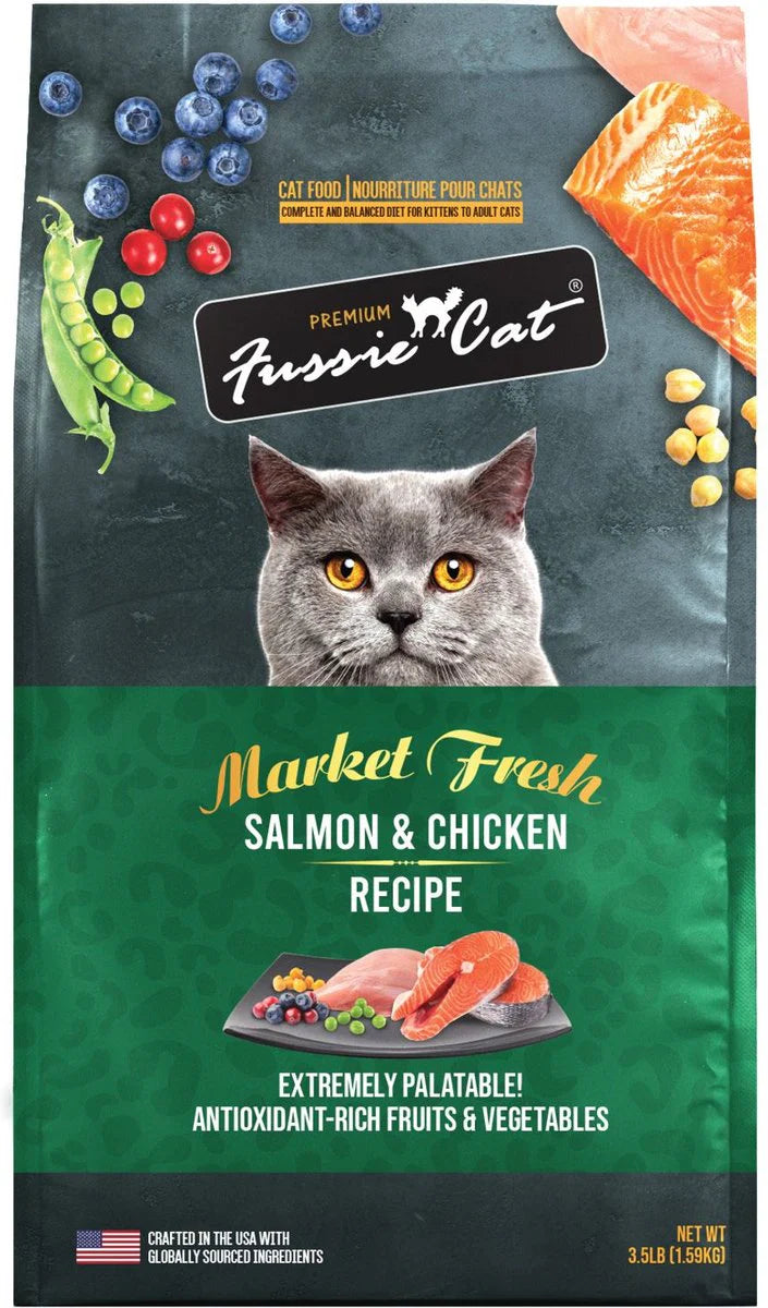 Fussie Cat Grain-Free Salmon & Chicken Dry Cat Food