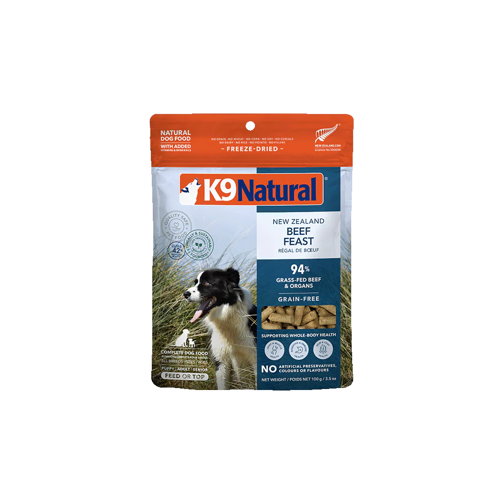 K9 Natural Beef Feast, Freeze-Dried Dog Food
