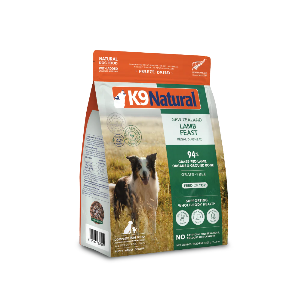 K9 Natural Lamb Feast, Freeze-Dried Dog Food