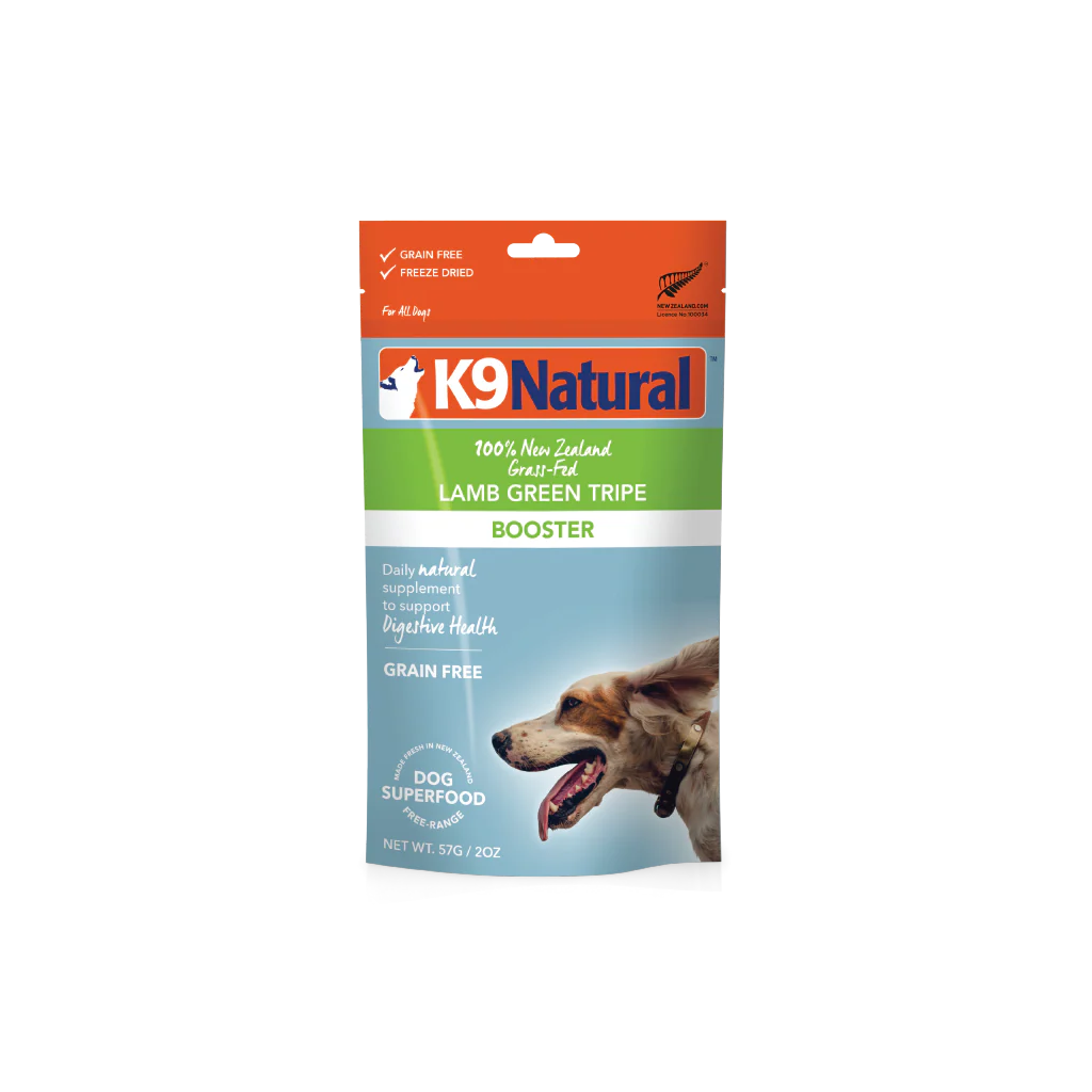 K9 Natural Lamb Green Tripe, Freeze-Dried Booster