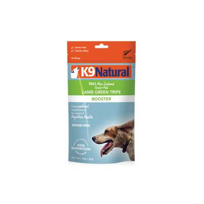 K9 Natural Lamb Green Tripe, Freeze-Dried Booster