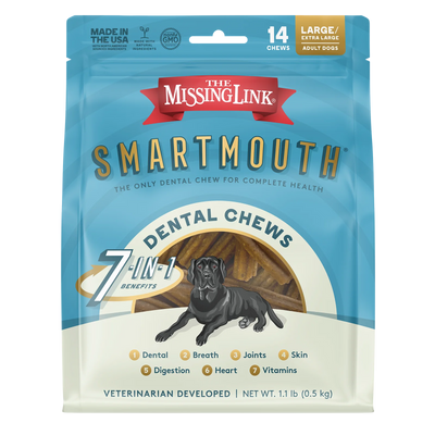 The Missing Link Large/ Extra Large Smartmouth™ Dental Chews For Dogs, 28-Count