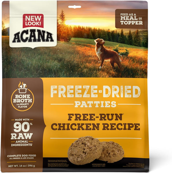 Acana Freeze Dried Chicken Patties 14 oz Freeze Dried Dog Food Anaheim Feed Pet Supply