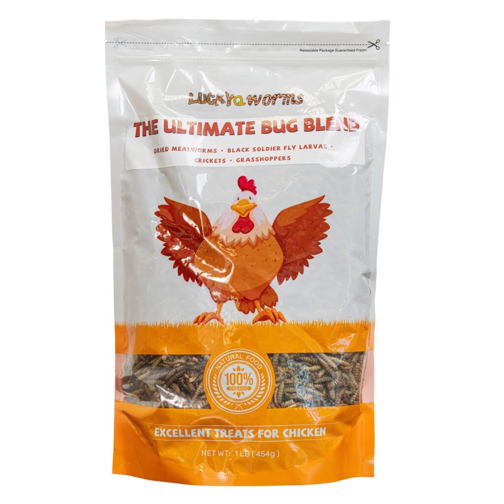 Luckyqworms The Ultimate Bug Blend, Poultry Treat, 1-lb Bag