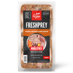 Orijen FreshPrey Turkey, Salmon & Pork Recipe, Frozen Dog Food