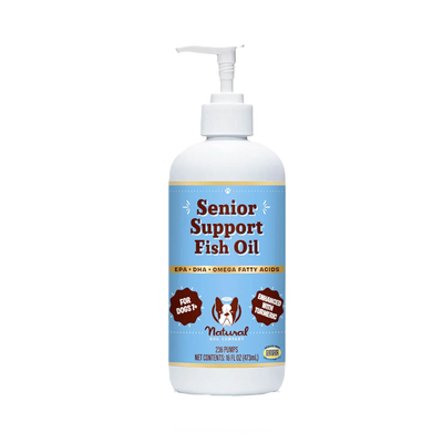 Natural Dog Company Senior Support Fish Oil, 16-oz Bottle