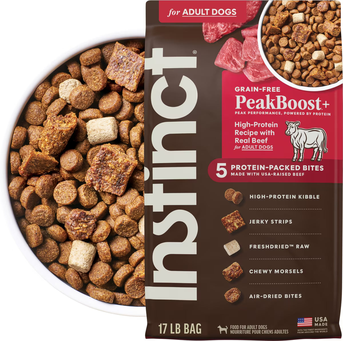 Instinct PeakBoost Grain-Free High-Protein Recipe with Real Beef, Dry Dog Food
