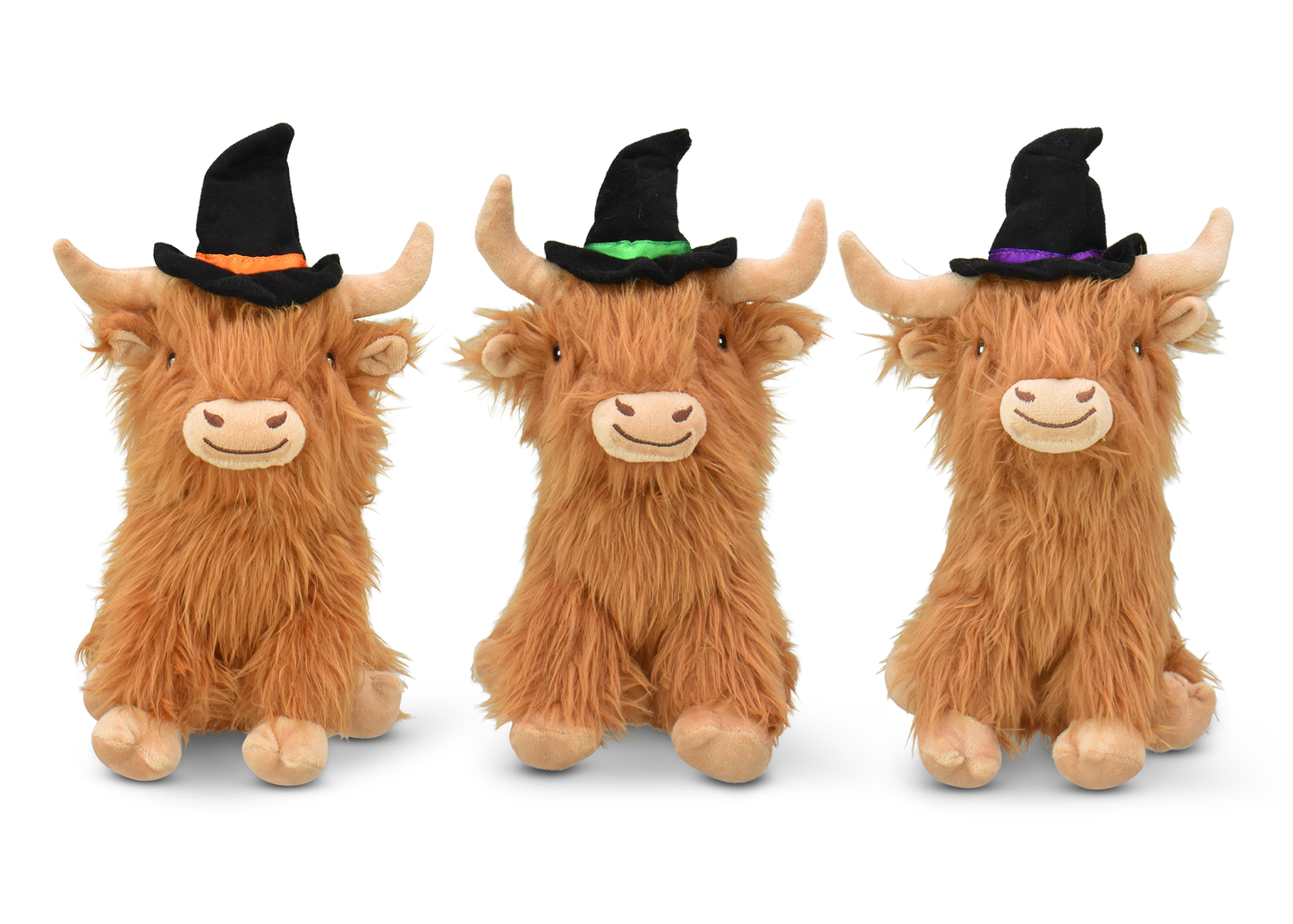 MultiPetPaul Highland Cow with Witch Hat Assorted, Dog Toy