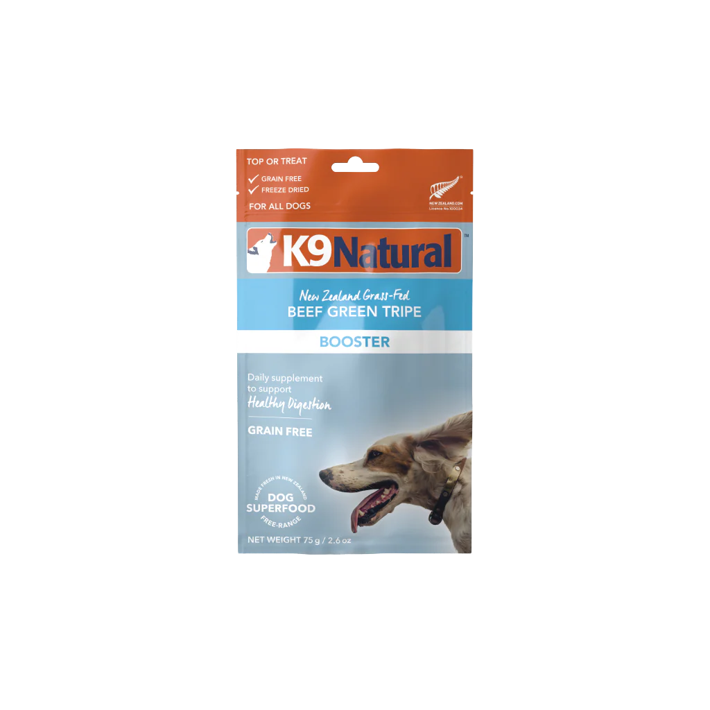 K9 Natural Beef Green Tripe, Freeze-Dried Booster