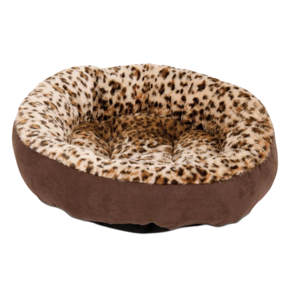 Aspen Round Animal Print, Pet Bed, 18-in