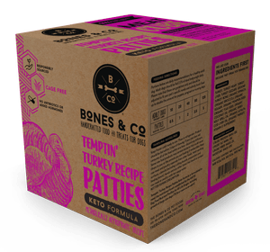 Bones & Co Frozen Temptin' Turkey Recipe, Dog Food, Bag