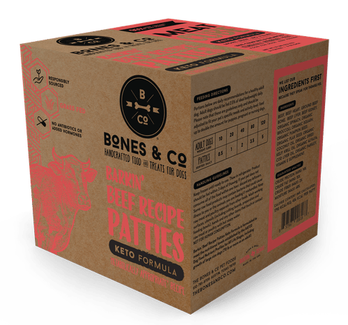 Bones & Co Frozen Raw Beef, Dog Food