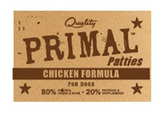 Primal Frozen Raw Chicken Dog Food, Patties