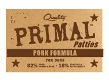 Primal Frozen Raw Pork Dog Food, Patties