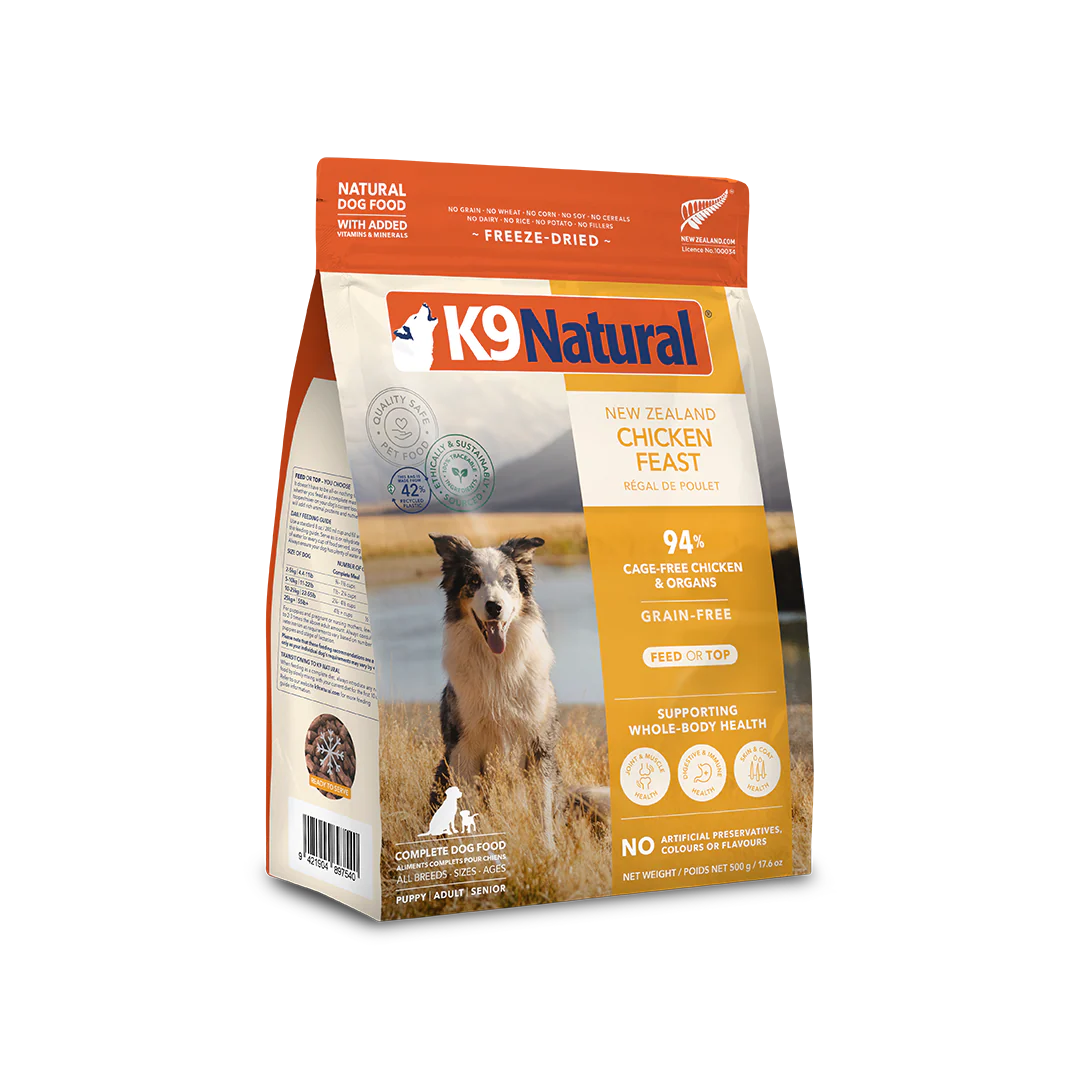 K9 Natural Chicken Feast, Freeze-Dried Dog Food