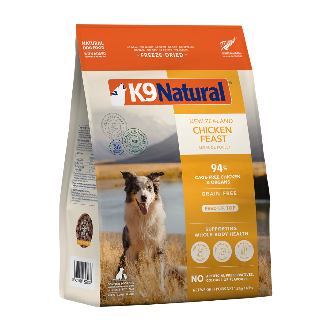 K9 Natural Chicken Feast, Freeze-Dried Dog Food