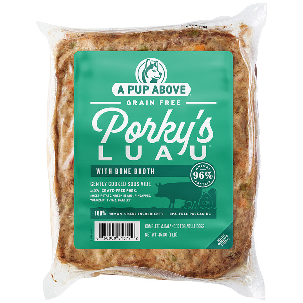 A Pup Above Porky's Luau, Gently Cooked Dog Food