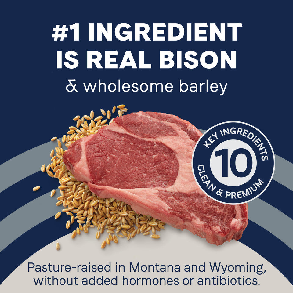 Canidae PURE Dry Dog Food: Real Bison & Barley Recipe With Wholesome Grains 22-lb , Dry Dog Food