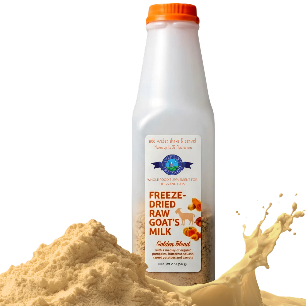 Shepherd Boy Farms Golden Blend, Freeze Dried Raw Goat's Milk
