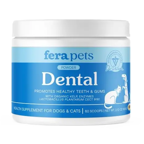 Fera Pets Dental Support For Dogs and Cats, Pet Supplement, 2.12-oz