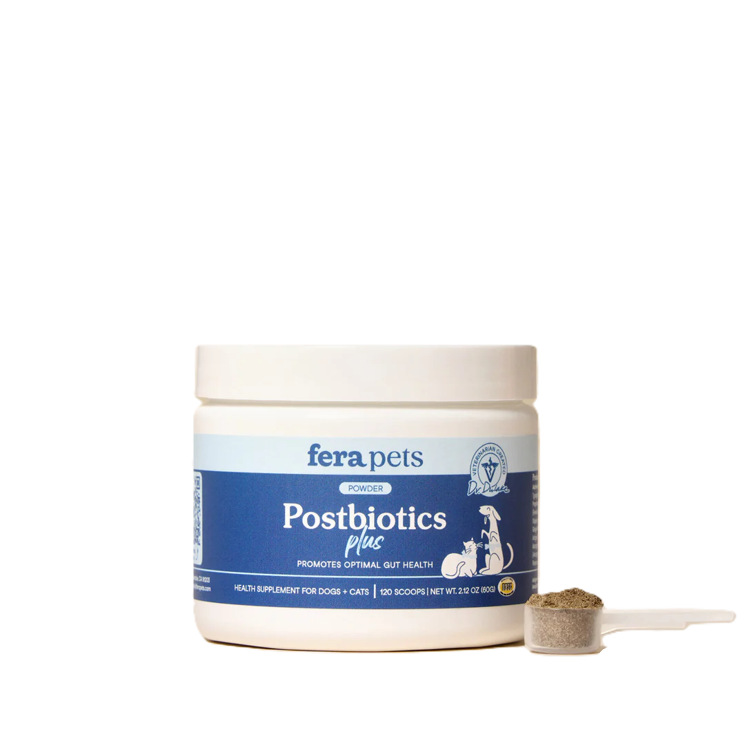 Fera Pets Postbiotics Plus For Dogs and Cats, Pet Supplement, 2.12-oz
